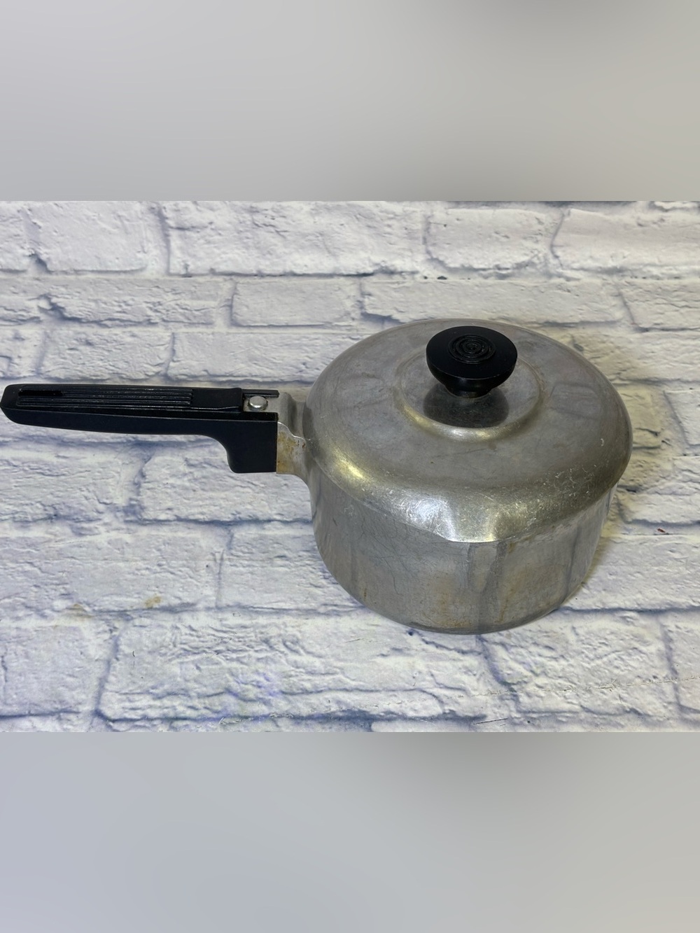 Magnalite GHC 2 Quart/Liter Double Spout Sauce Pan Pot With Lid USA! Vintage